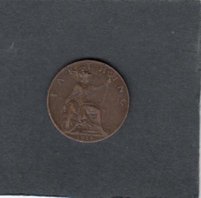 Beschrijving: 1 Farthing  GEORGIUS V 